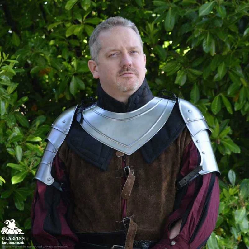 Mark Shoulder Armour - Small - Plain Steel 4 Mark Shoulder Armour - Small - Plain Steel - Image 3