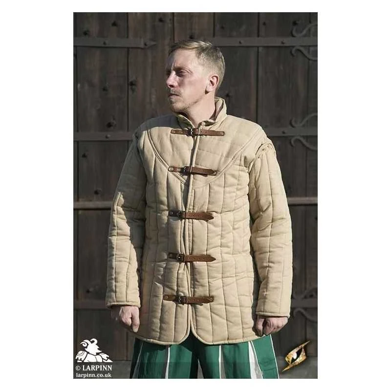 Medieval Warrior Gambeson - Beige 3 Medieval Warrior Gambeson - Beige