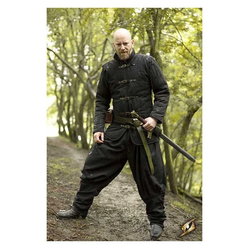 Medieval Warrior Gambeson - Black 5 Medieval Warrior Gambeson - Black - Image 3