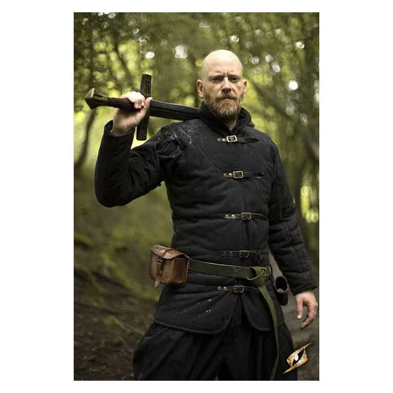 Medieval Warrior Gambeson - Black 3 Medieval Warrior Gambeson - Black