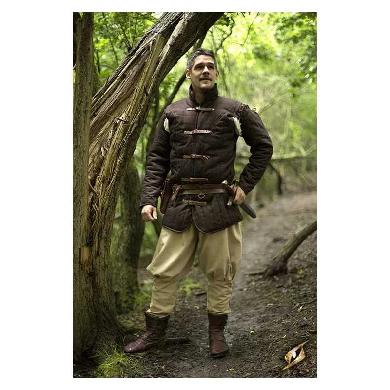 Medieval Warrior Gambeson - Brown 4 Medieval Warrior Gambeson - Brown - Image 2