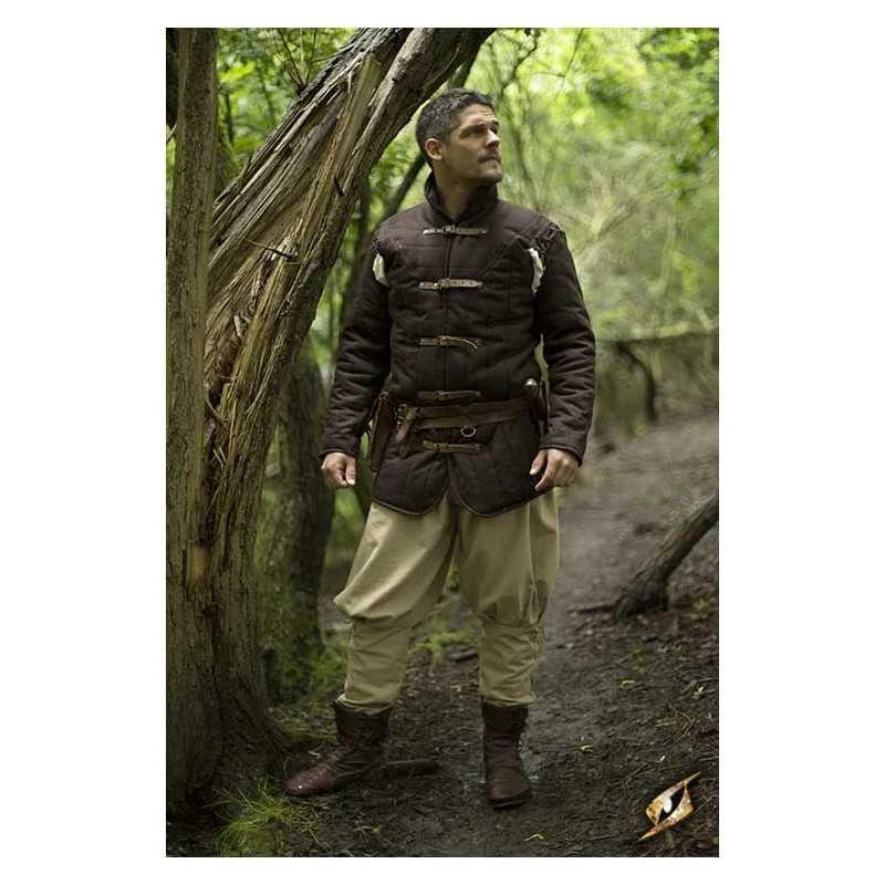 Medieval Warrior Gambeson - Brown 5 Medieval Warrior Gambeson - Brown - Image 3
