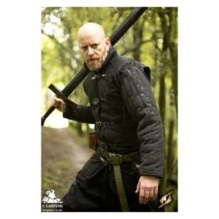 Medieval Warrior Gambeson Sleeves - Black -Larp Inn medieval warrior gambeson sleeves black 4