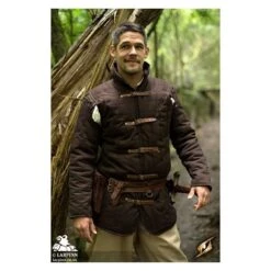 Medieval Warrior Gambeson Sleeves - Brown -Larp Inn medieval warrior gambeson sleeves brown 5