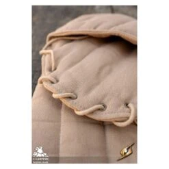 Medieval Warrior Gambeson Sleeves - Short - Beige -Larp Inn medieval warrior gambeson sleeves short beige 4