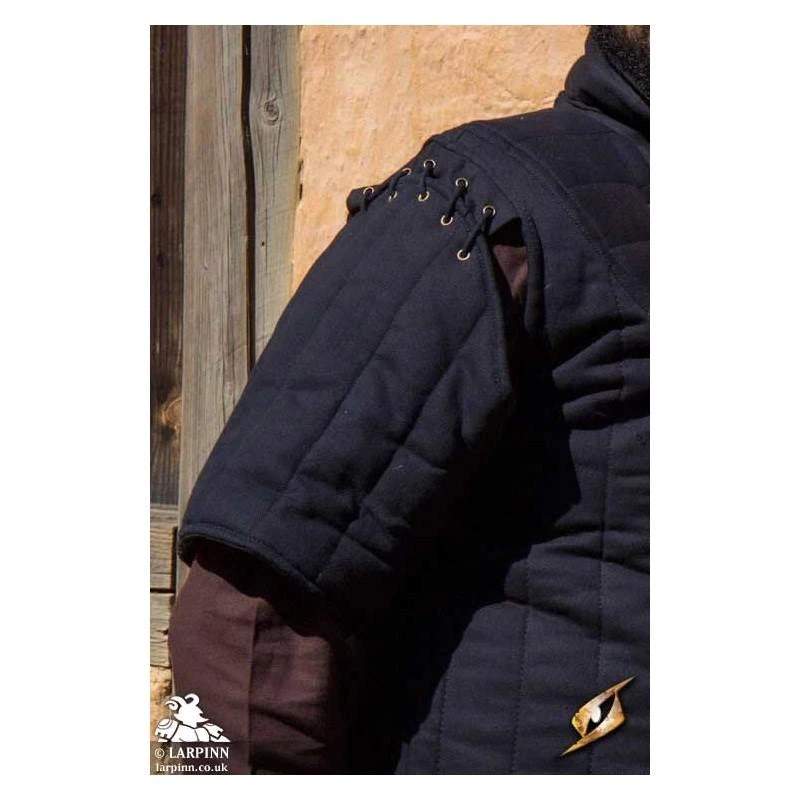 Medieval Warrior Gambeson Sleeves - Short - Black 5 Medieval Warrior Gambeson Sleeves - Short - Black - Image 3