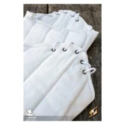 Medieval Warrior Gambeson Sleeves - Short - White -Larp Inn medieval warrior gambeson sleeves short white 3