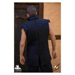 Medieval Warrior Gambeson - Torso - Black -Larp Inn medieval warrior gambeson torso black 3
