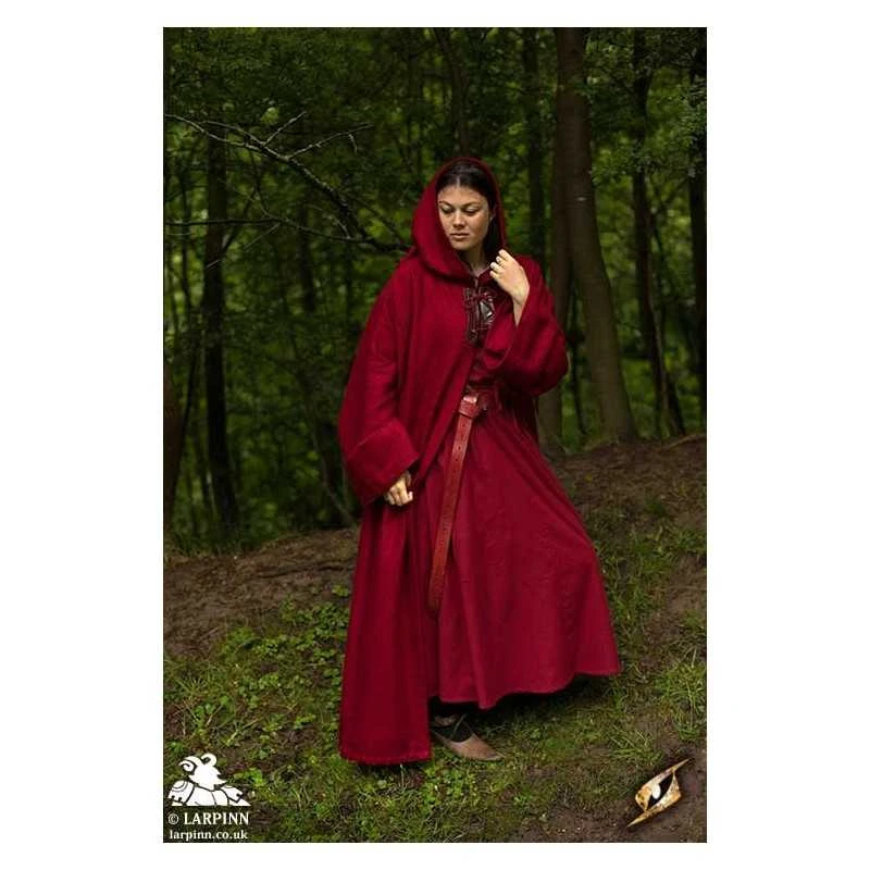 Monk Robe - Dark Red 3 Monk Robe - Dark Red