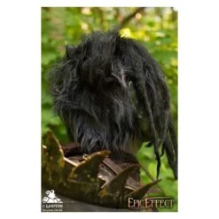 Orc Brute Mask With Hair - Green -Larp Inn orc brute mask with hair green 2