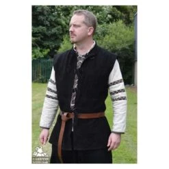 Othello Leather Vest - Black -Larp Inn othello leather vest black 3