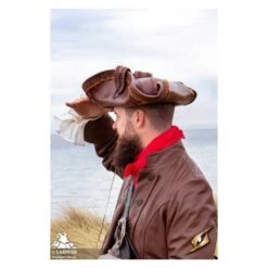 Pirate Tricorn - Faux Leather Hat 14 Pirate Tricorn - Faux Leather Hat -Larp Inn pirate tricorn faux leather hat 2