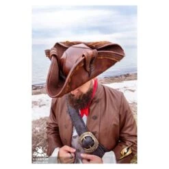 Pirate Tricorn - Faux Leather Hat