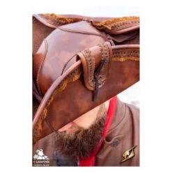 Pirate Tricorn - Faux Leather Hat 16 Pirate Tricorn - Faux Leather Hat -Larp Inn pirate tricorn faux leather hat 4