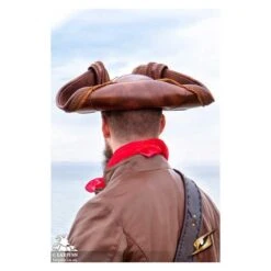 Pirate Tricorn - Faux Leather Hat 18 Pirate Tricorn - Faux Leather Hat -Larp Inn pirate tricorn faux leather hat 6
