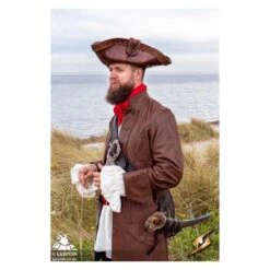 Pirate Tricorn - Faux Leather Hat 20 Pirate Tricorn - Faux Leather Hat -Larp Inn pirate tricorn faux leather hat 8