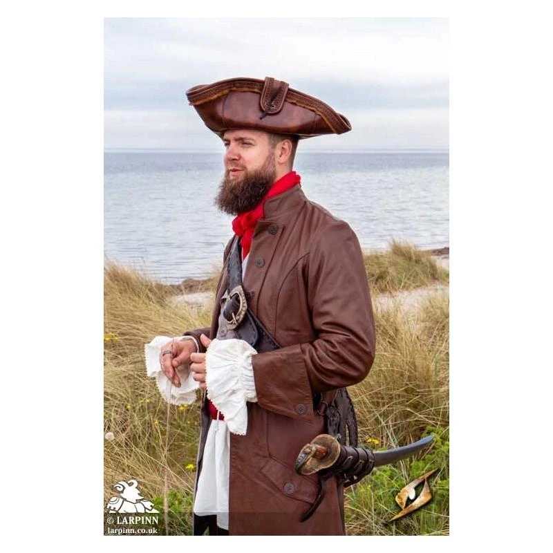 Pirate Tricorn - Faux Leather Hat 11 Pirate Tricorn - Faux Leather Hat - Image 9