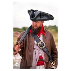 Pirate Tricorn - Faux Leather Hat 21 Pirate Tricorn - Faux Leather Hat -Larp Inn pirate tricorn faux leather hat 9