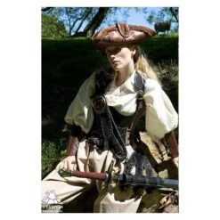 Pirate Tricorn - Leather Hat 13 Pirate Tricorn - Leather Hat -Larp Inn pirate tricorn leather hat 4