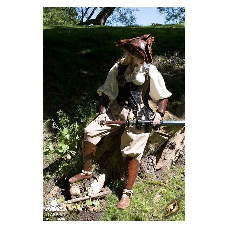 Pirate Tricorn - Leather Hat 8 Pirate Tricorn - Leather Hat - Image 6