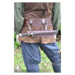 Ranger Horizontal Dagger Scabbard - Brown