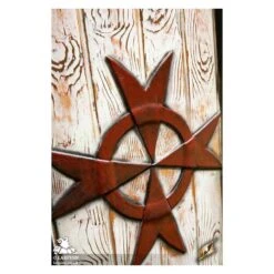 Red Templar Shield - 36IN X 24IN - LARP -Larp Inn red templar shield 36in x 24in larp 2
