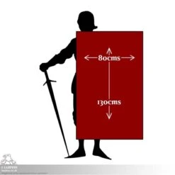 Reinforced Tower Shield - 52IN X 32IN - LARP -Larp Inn reinforced tower shield 52in x 32in larp 2