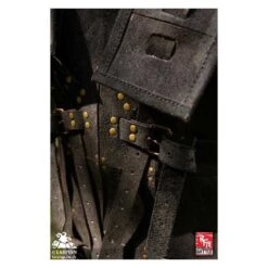 RFB Children's Fighter Leather LARP Armour - Black -Larp Inn rfb children s fighter leather larp armour black 2