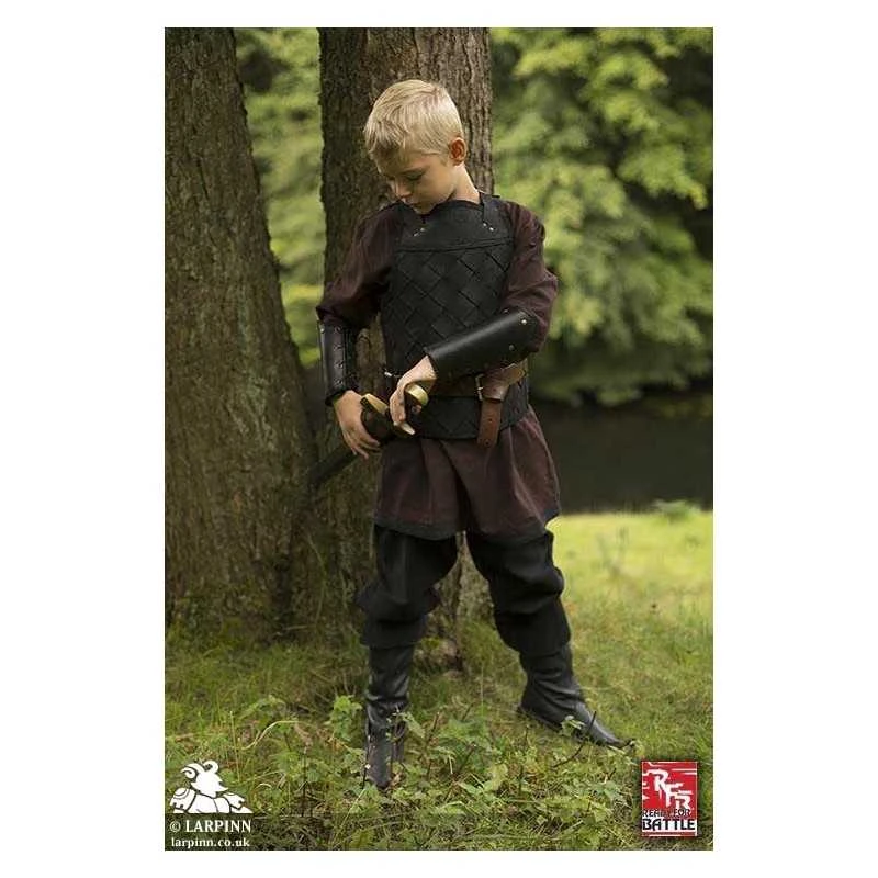 RFB Childrens Viking Leather Armour - Black 4 RFB Childrens Viking Leather Armour - Black - Image 2