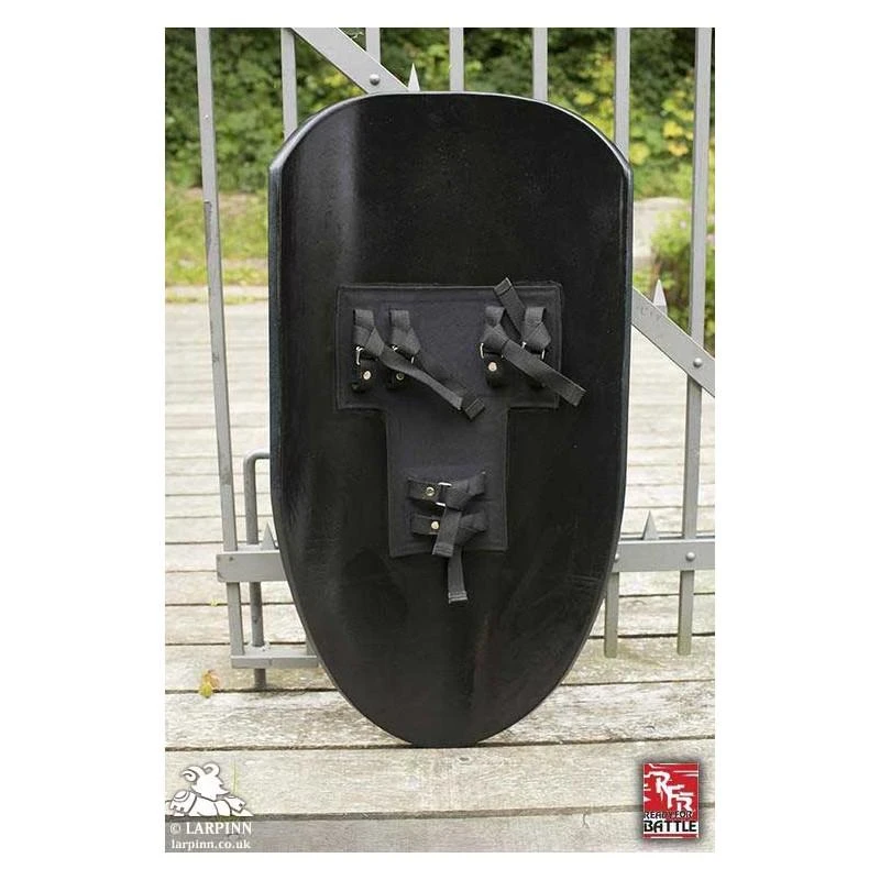 RFB Large Kite Shield - Black/Green - 39IN X 22IN - LARP 4 RFB Large Kite Shield - Black/Green - 39IN X 22IN - LARP - Image 2