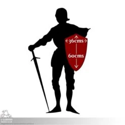 RFB Small Kite Shield - Black/Green - 23IN X 15IN - LARP -Larp Inn rfb small kite shield blackgreen 23in x 15in larp 2