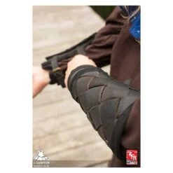 RFB Viking Bracers - Black - M -Larp Inn rfb viking bracers black m 3
