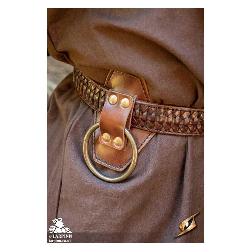 Ring Holder - Faux Leather - Brown 3 Ring Holder - Faux Leather - Brown