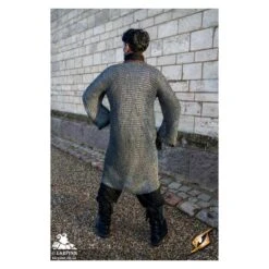 Royal Captain Chainmail Shirt - Natural Finish 11 Royal Captain Chainmail Shirt - Natural Finish -Larp Inn royal captain chainmail shirt natural finish 4