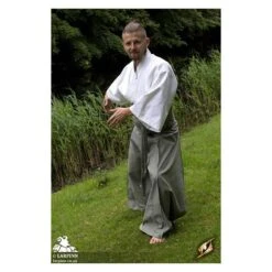 Samurai Trousers - Grey -Larp Inn samurai trousers grey 3