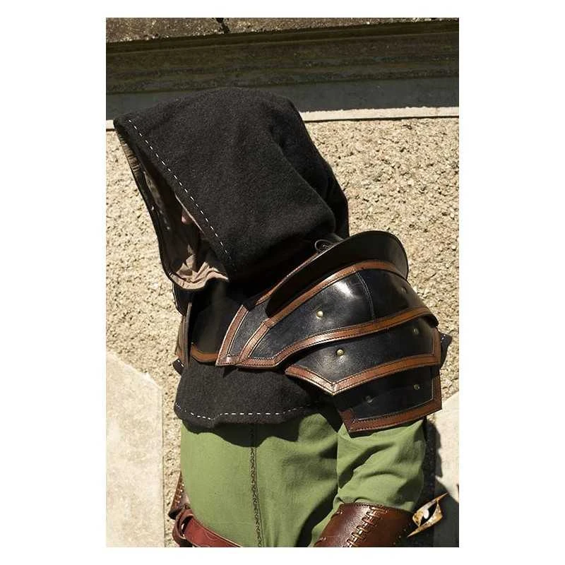 Shoulder Armour & Neck Guard - Black/Brown 4 Shoulder Armour & Neck Guard - Black/Brown - Image 2