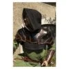 Shoulder Armour & Neck Guard - Black/Brown -Larp Inn shoulder armour neck guard black brown