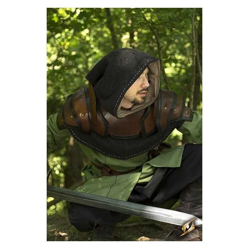 Shoulder Armour & Neck Guard - Brown/Black 5 Shoulder Armour & Neck Guard - Brown/Black - Image 3