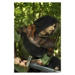 Shoulder Armour & Neck Guard - Brown/Black