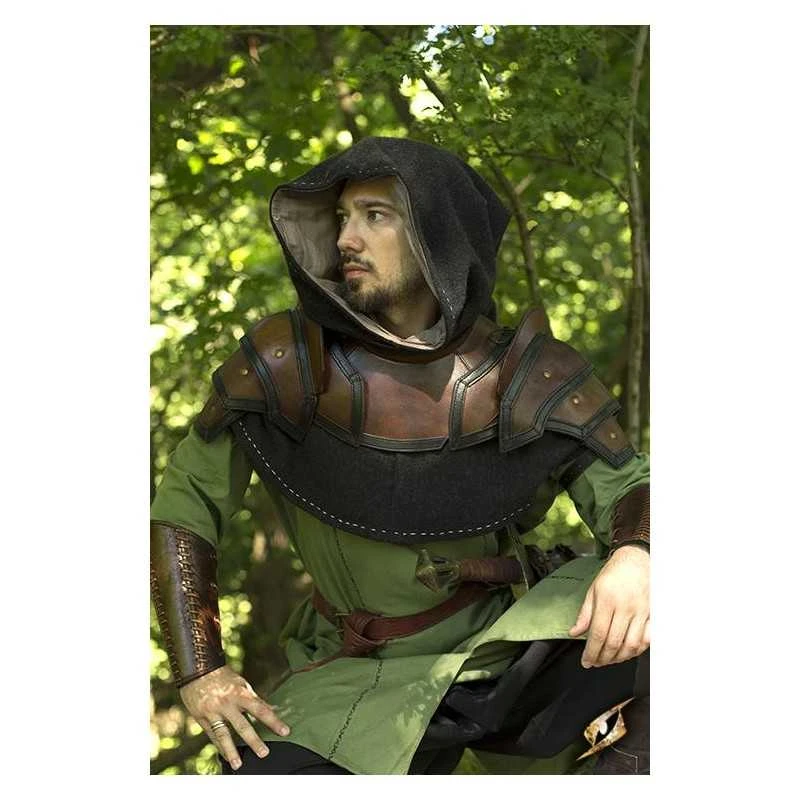 Shoulder Armour & Neck Guard - Brown/Black 6 Shoulder Armour & Neck Guard - Brown/Black - Image 4