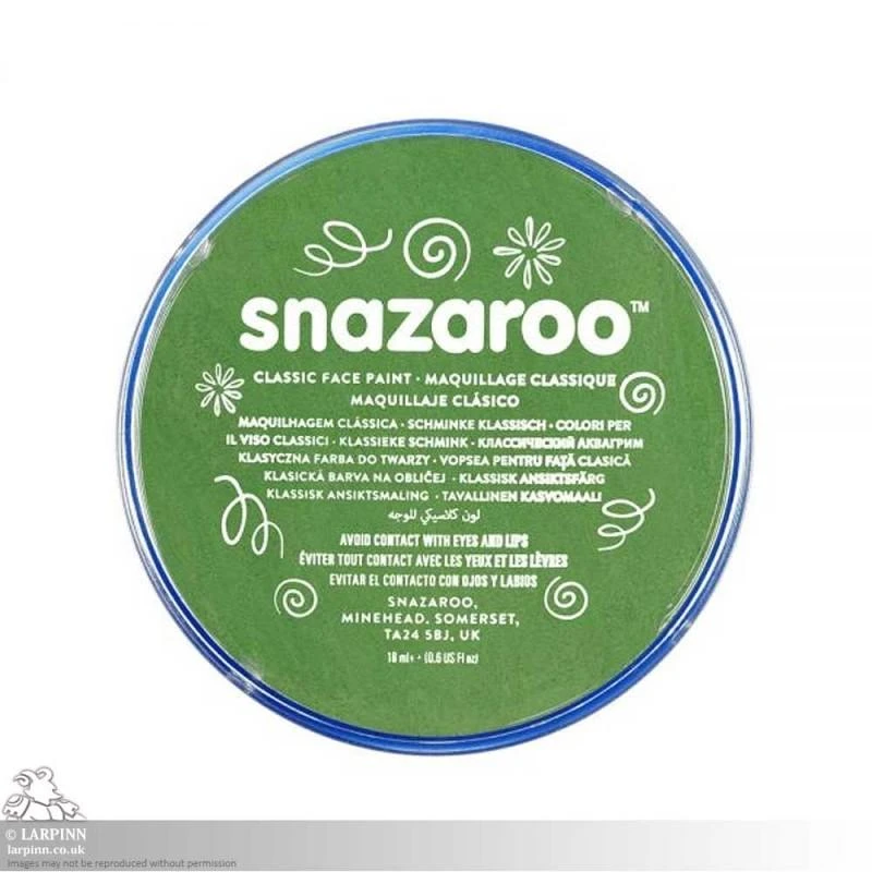 Snazaroo Face Paint Makeup - Grass Green 3 Snazaroo Face Paint Makeup - Grass Green