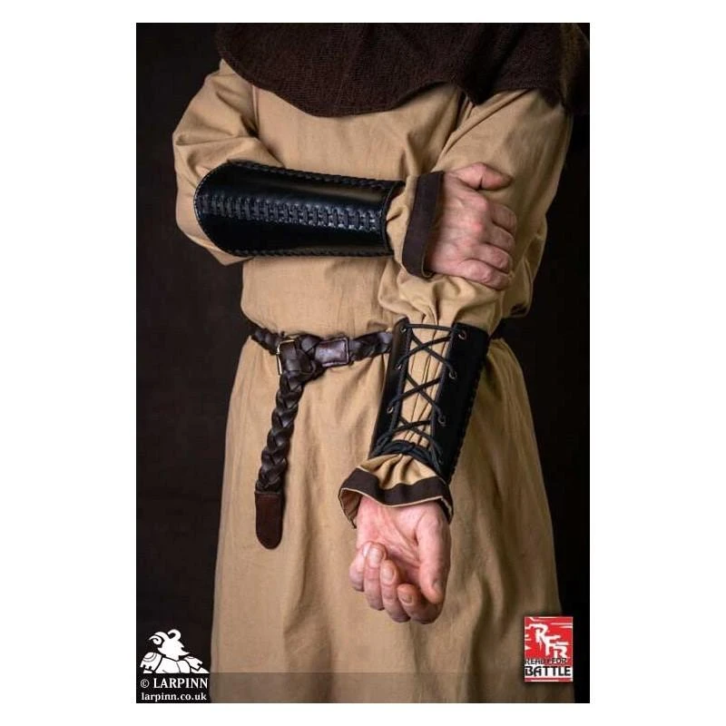 Squire Bracers - Faux Leather - Black 4 Squire Bracers - Faux Leather - Black - Image 2