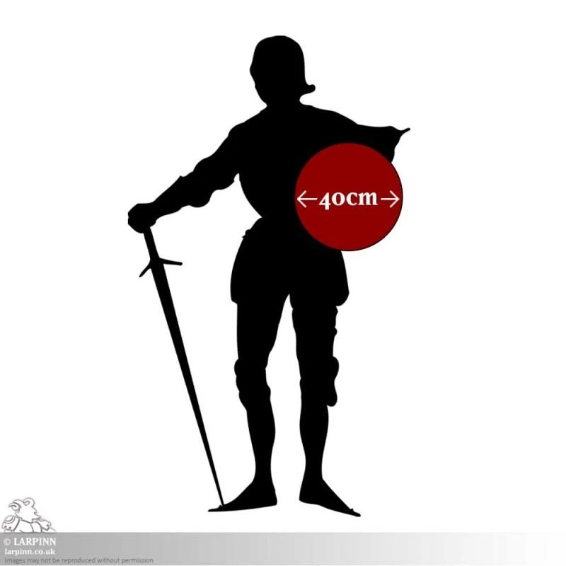 Steel Buckler - 16IN - LARP 5 Steel Buckler - 16IN - LARP - Image 3