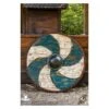 Thegn Saxon Shield - Blue/White - 32IN - LARP -Larp Inn thegn saxon shield bluewhite 32in larp