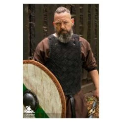 Thegn Saxon Shield - Green Stripe - 32IN - LARP -Larp Inn thegn saxon shield green stripe 32in larp 4