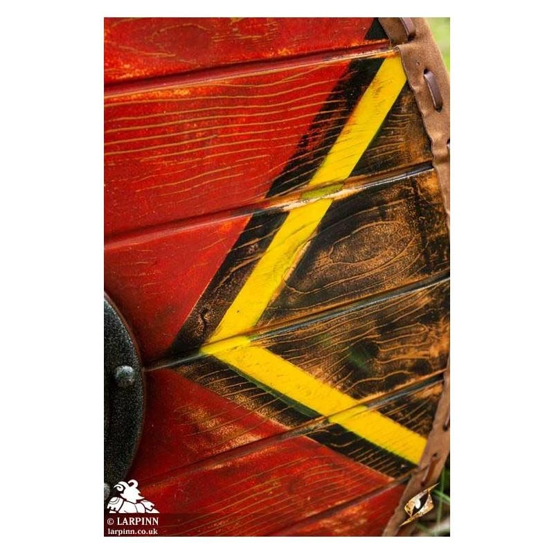 Thegn Saxon Shield - Red - 28IN - LARP 7 Thegn Saxon Shield - Red - 28IN - LARP - Image 5