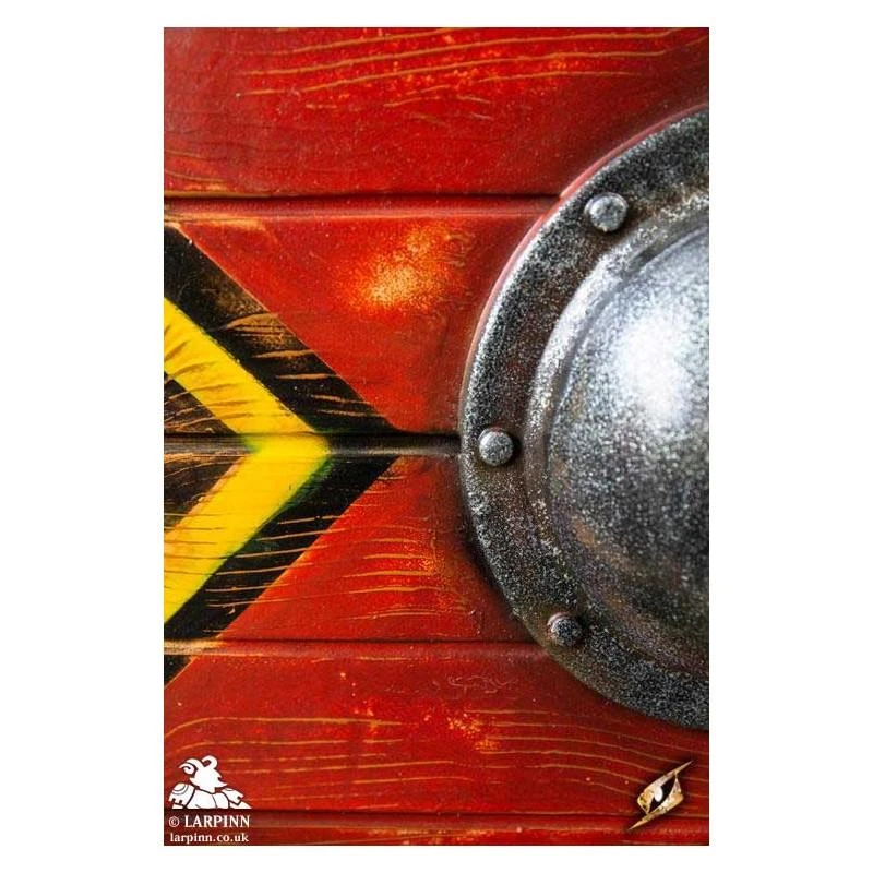 Thegn Saxon Shield - Red - 28IN - LARP 8 Thegn Saxon Shield - Red - 28IN - LARP - Image 6