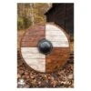 Thegn Saxon Shield - Wood/White - 32IN - LARP