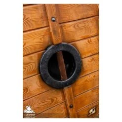 Thegn Saxon Shield - Wood/White - 32IN - LARP -Larp Inn thegn saxon shield woodwhite 32in larp 5