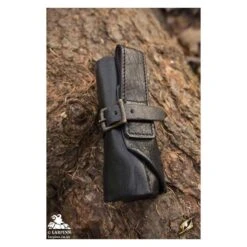 Thieves Tools In Leather Roll Bag - Black 7 Thieves Tools In Leather Roll Bag - Black -Larp Inn thieves tools in leather roll bag black 2